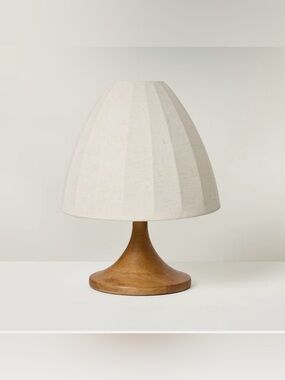 2PK Wood Trumpeted Table Lamp - Hearth & Hand with Magnolia